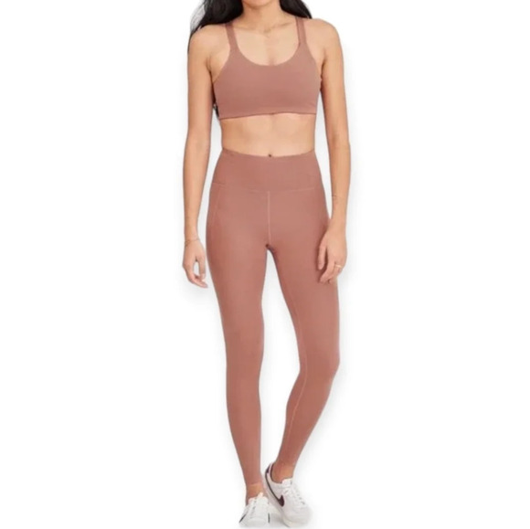 Girlfriend Collective Compressive High-Rise Leggings 28" in Rosebud Pink Medium - Picture 16 of 16